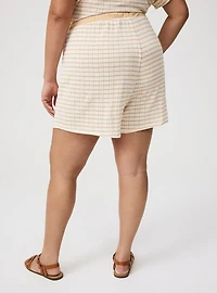High-Rise Drawstring Knit Short