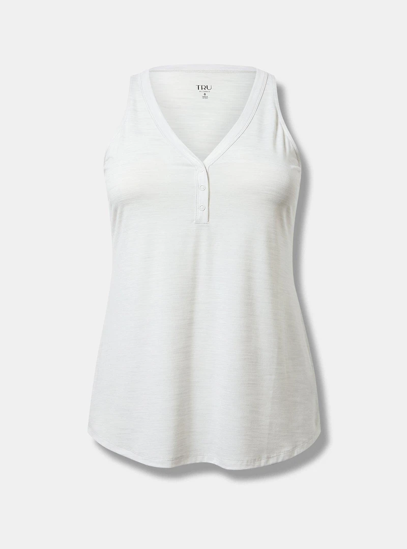 Snap Front Henley Active Tank