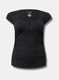Foxy Scoop V-Wire Ruched Top