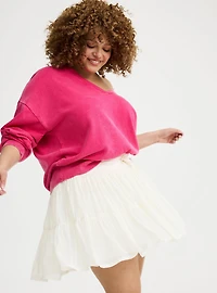 Mesh Ruffle Active Skirt with Bike Short