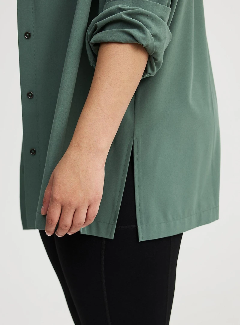 Stretch Woven Active Over Shirt