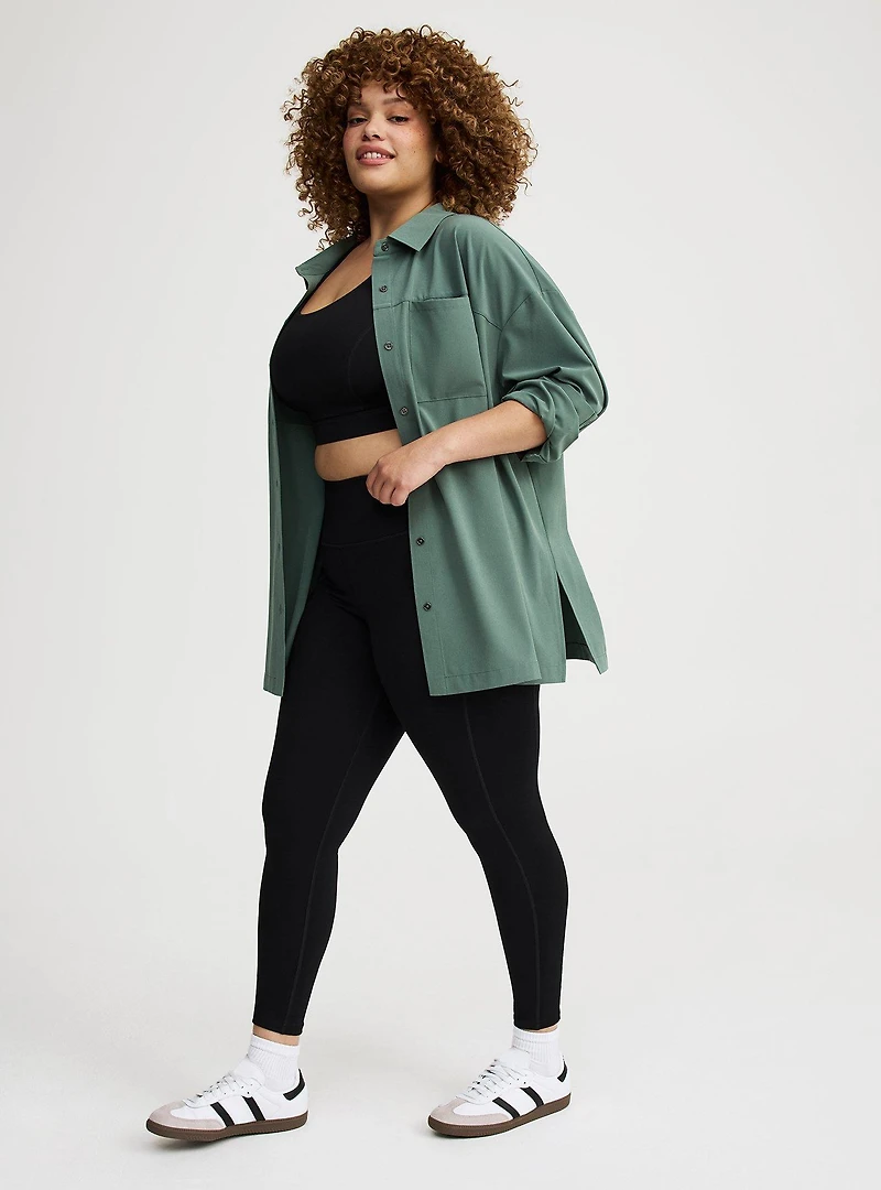 Stretch Woven Active Over Shirt