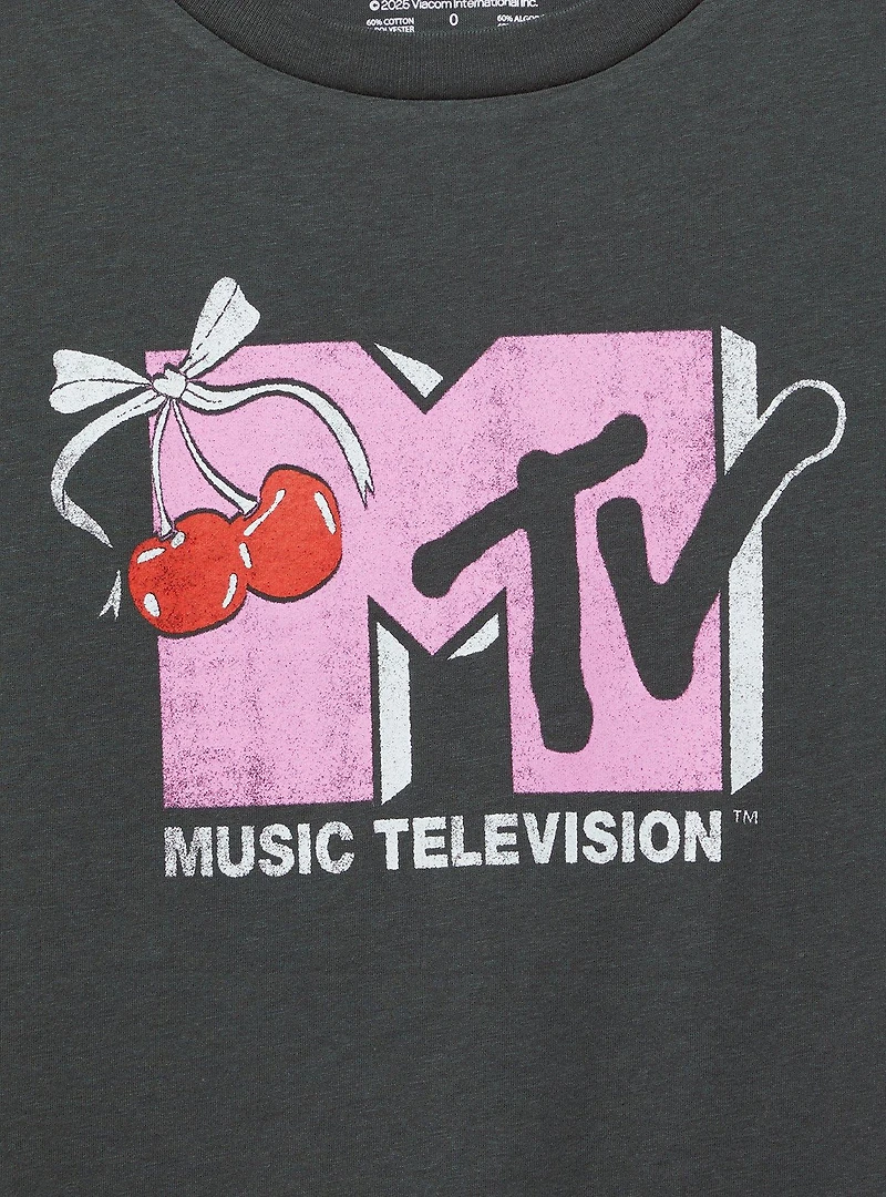 MTV Cherries Cotton Roll Cuff Tank
