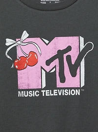 MTV Cherries Cotton Roll Cuff Tank