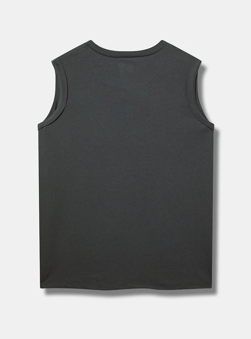 MTV Cherries Cotton Roll Cuff Tank