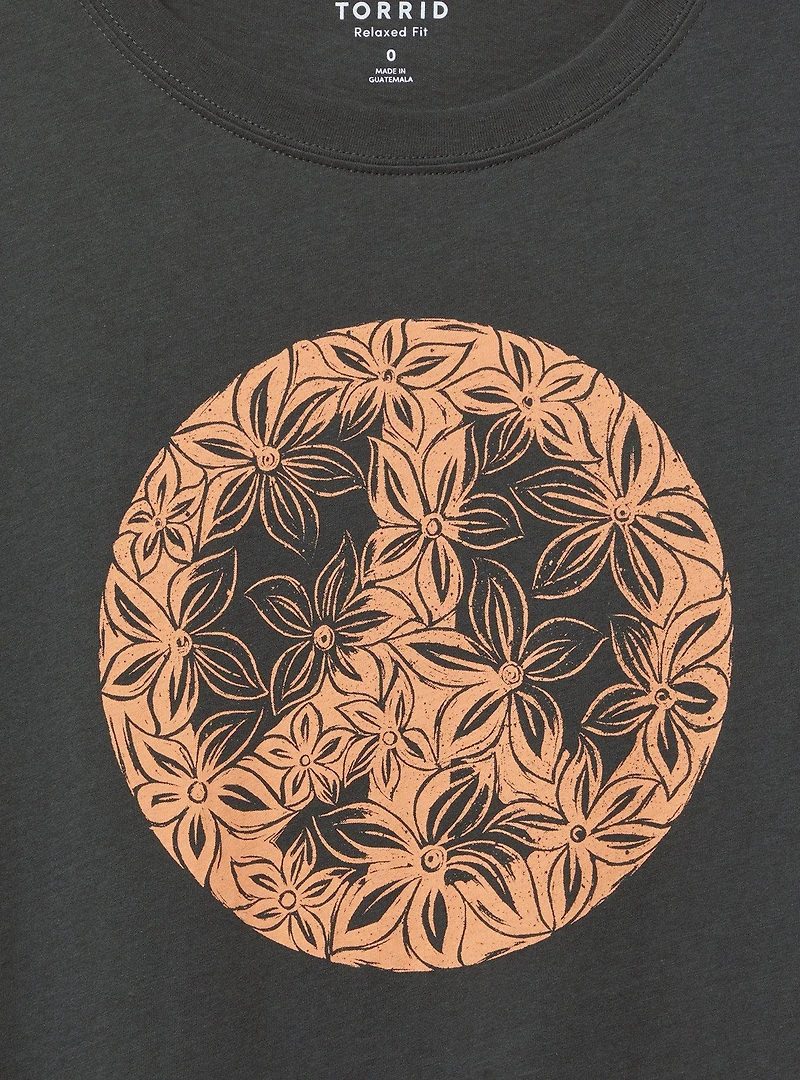 Floral Peace Relaxed Heritage Jersey Tank