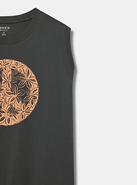 Floral Peace Relaxed Heritage Jersey Tank