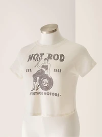 Retro Chic Hot Rod Ringer Tee