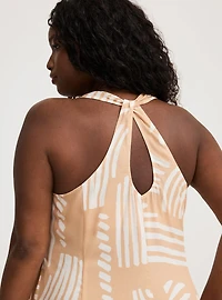 Challis Twist Back Maxi Dress