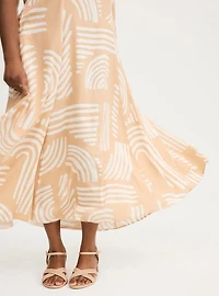 Challis Twist Back Maxi Dress