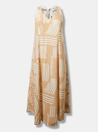 Challis Twist Back Maxi Dress