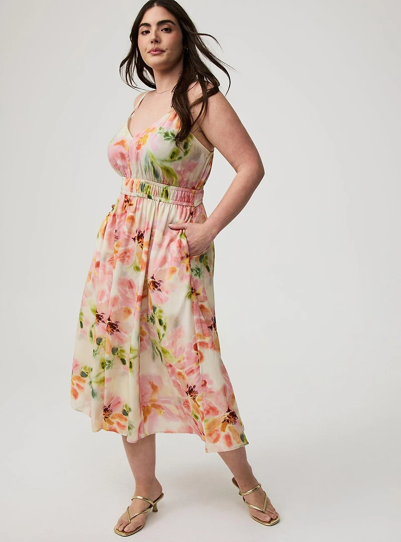 Midi V-Neck Dress