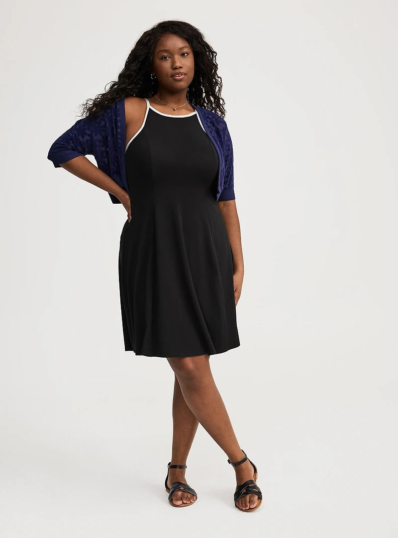 Goddess Trapeze Mini Dress