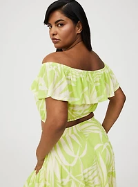 Off-Shoulder Hi-Lo Skirt Set