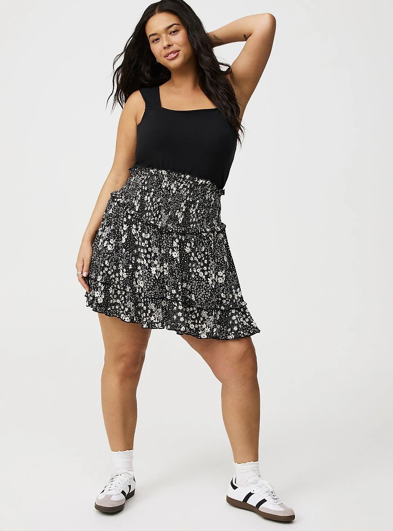 Foxy Square Neck Crop Tank