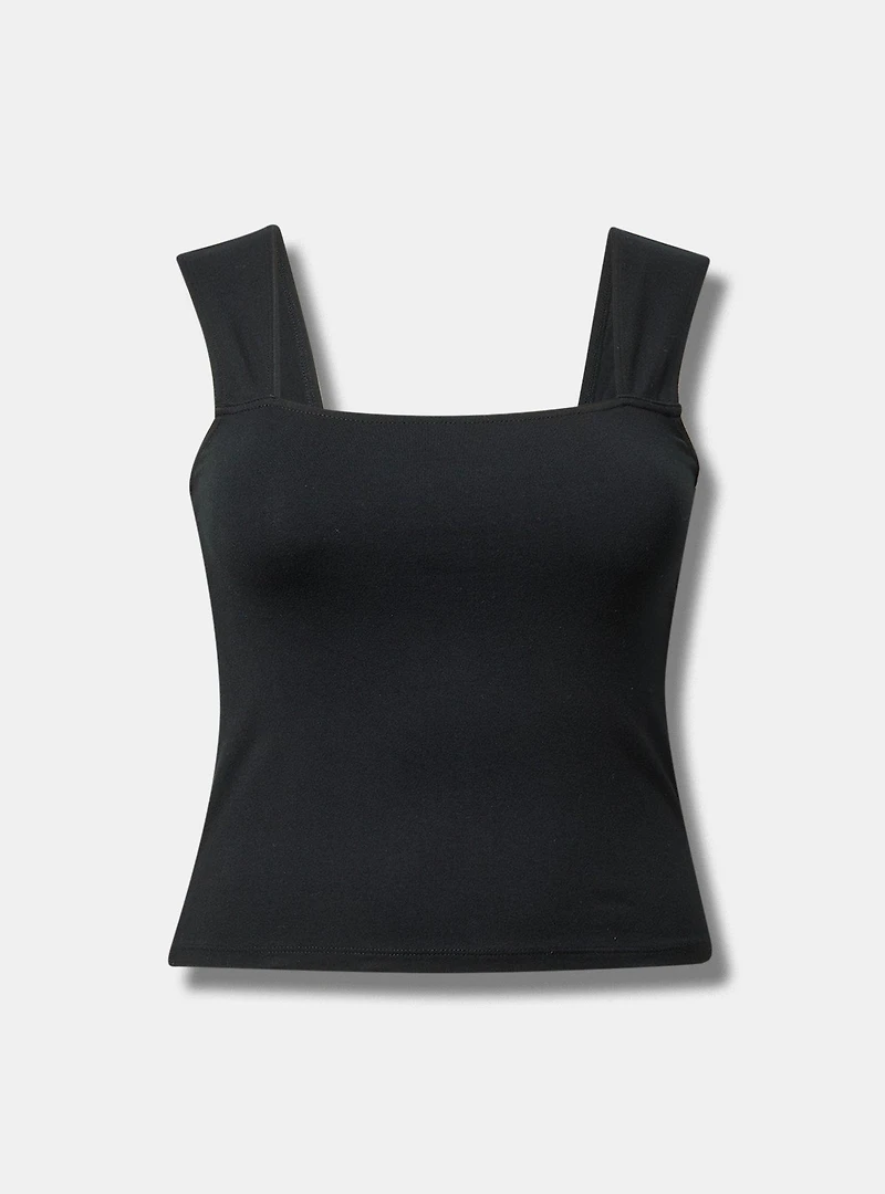 Foxy Square Neck Crop Tank