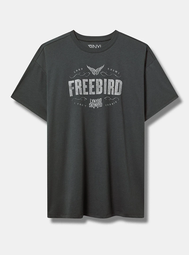 Lynard Skynard Freebird Oversized Cotton Tunic Tee
