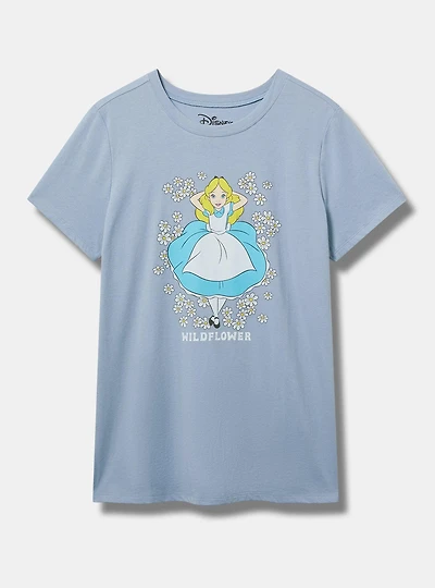 Alice Wonderland Classic Cotton Crew Tee