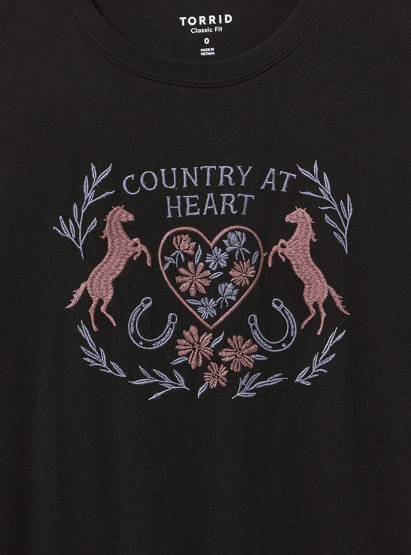 Country At Heart Classic Heritage Jersey Tee