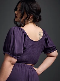 Nightfall Embroidered Crop Top