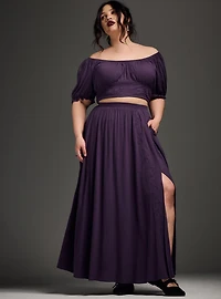 Nightfall Embroidered Crop Top