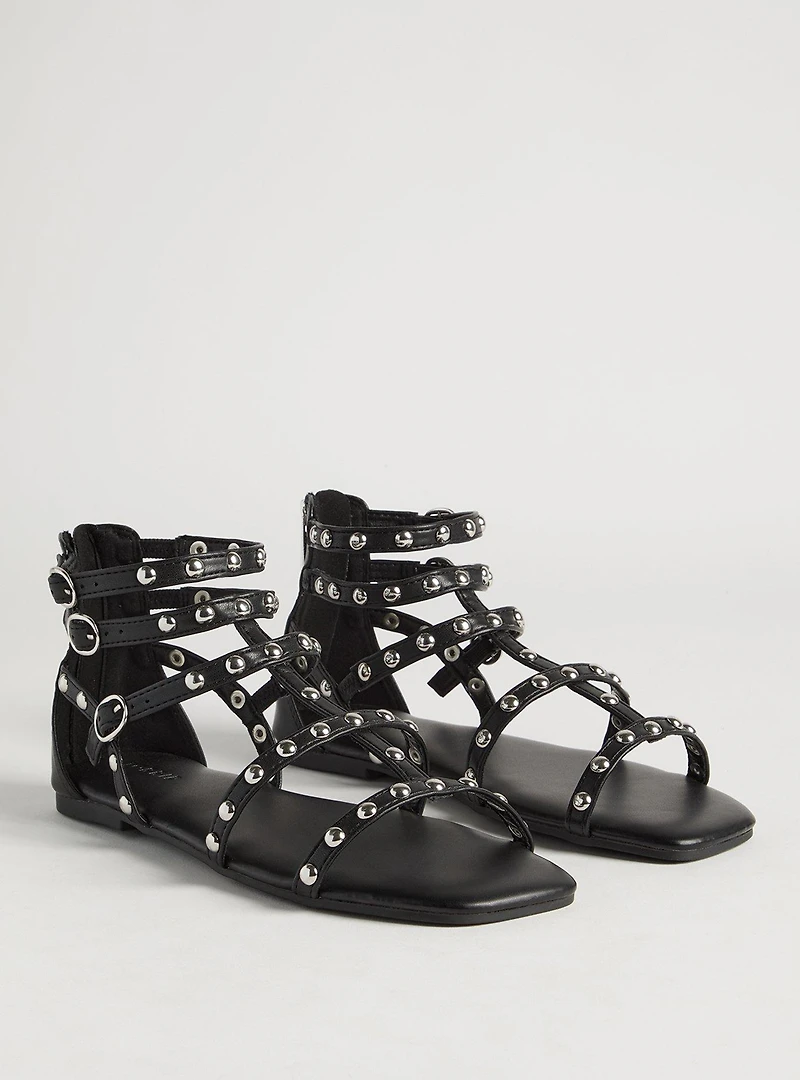 Studded Gladiator Sandal (WW