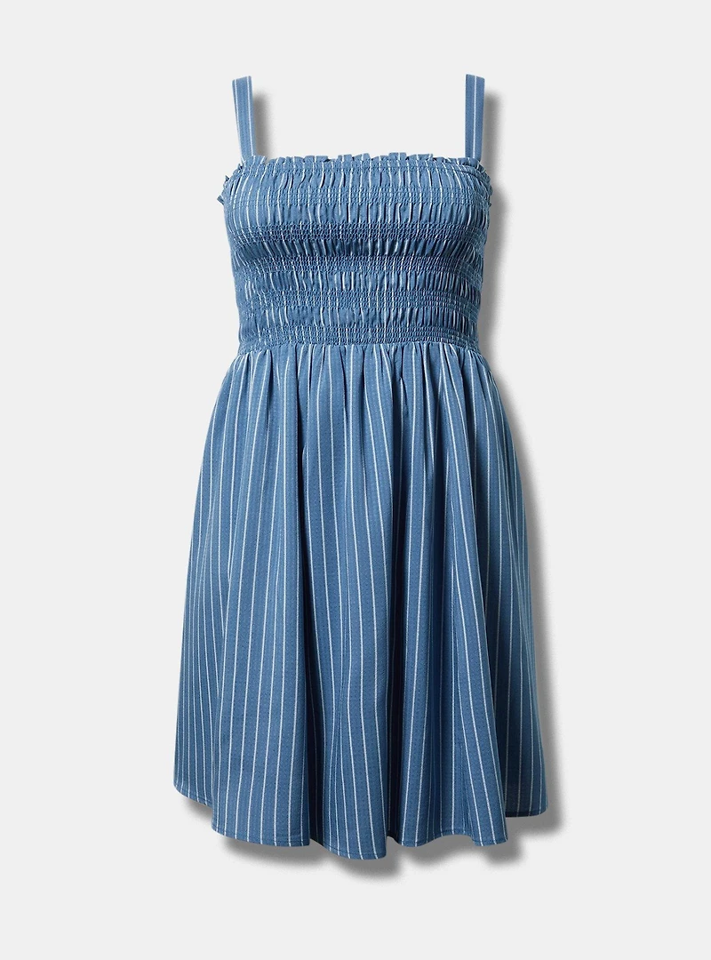 Smocked Tube Mini Dress