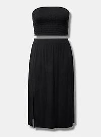 Tube Top & Midi Skirt Set