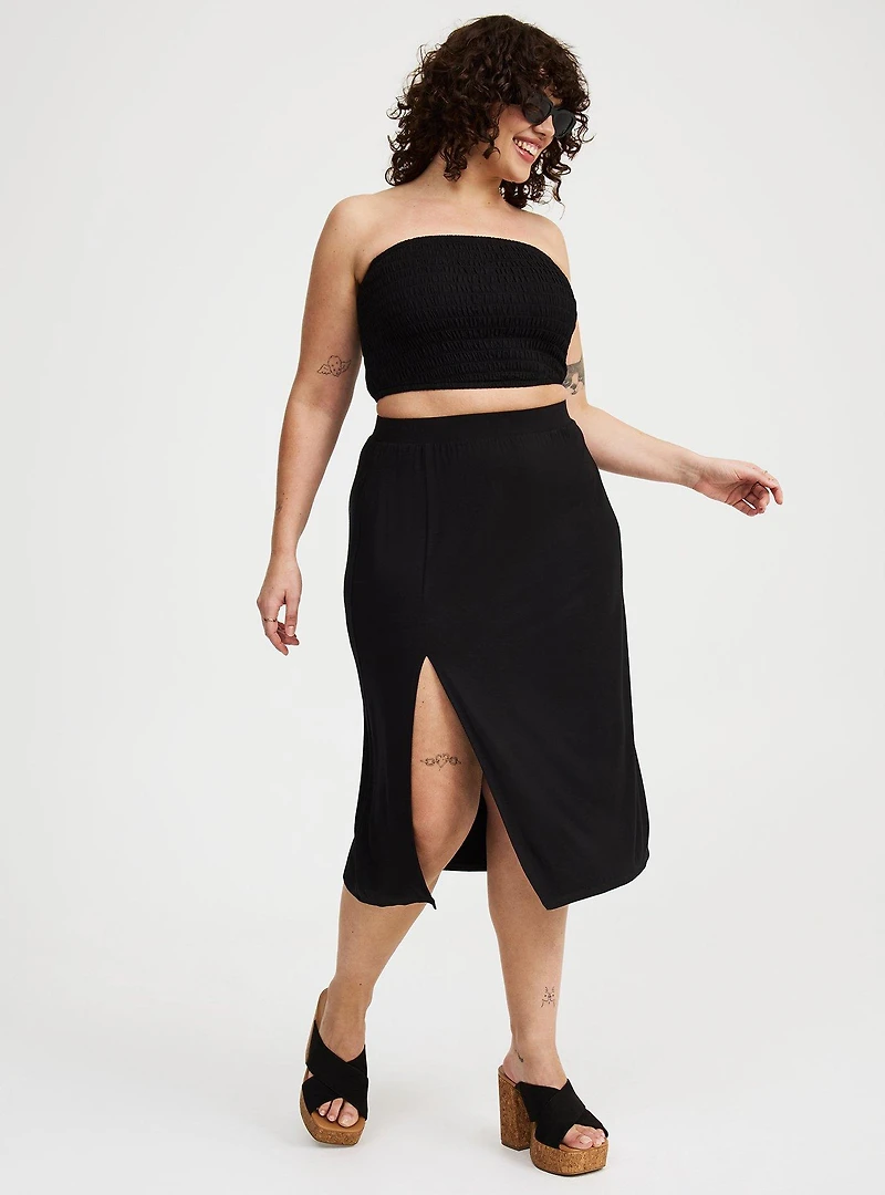 Tube Top & Midi Skirt Set