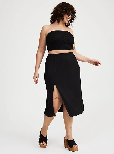 Tube Top & Midi Skirt Set