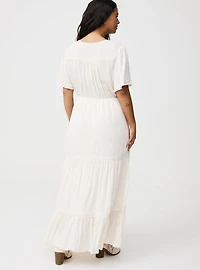 Flutter Sleeve Maxi Dress