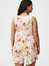Scoop Neck Flirty Romper