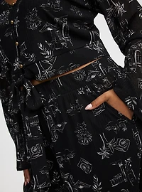V-Neck Pant Set