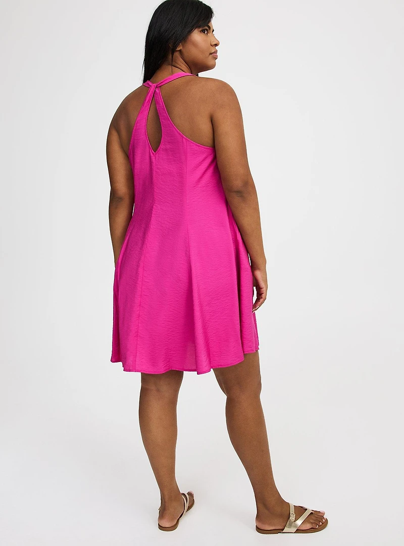 Twist Back Mini Dress