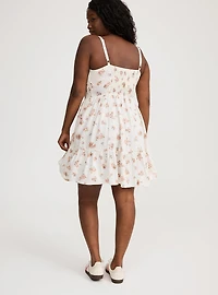 Challis Smocked Mini Dress
