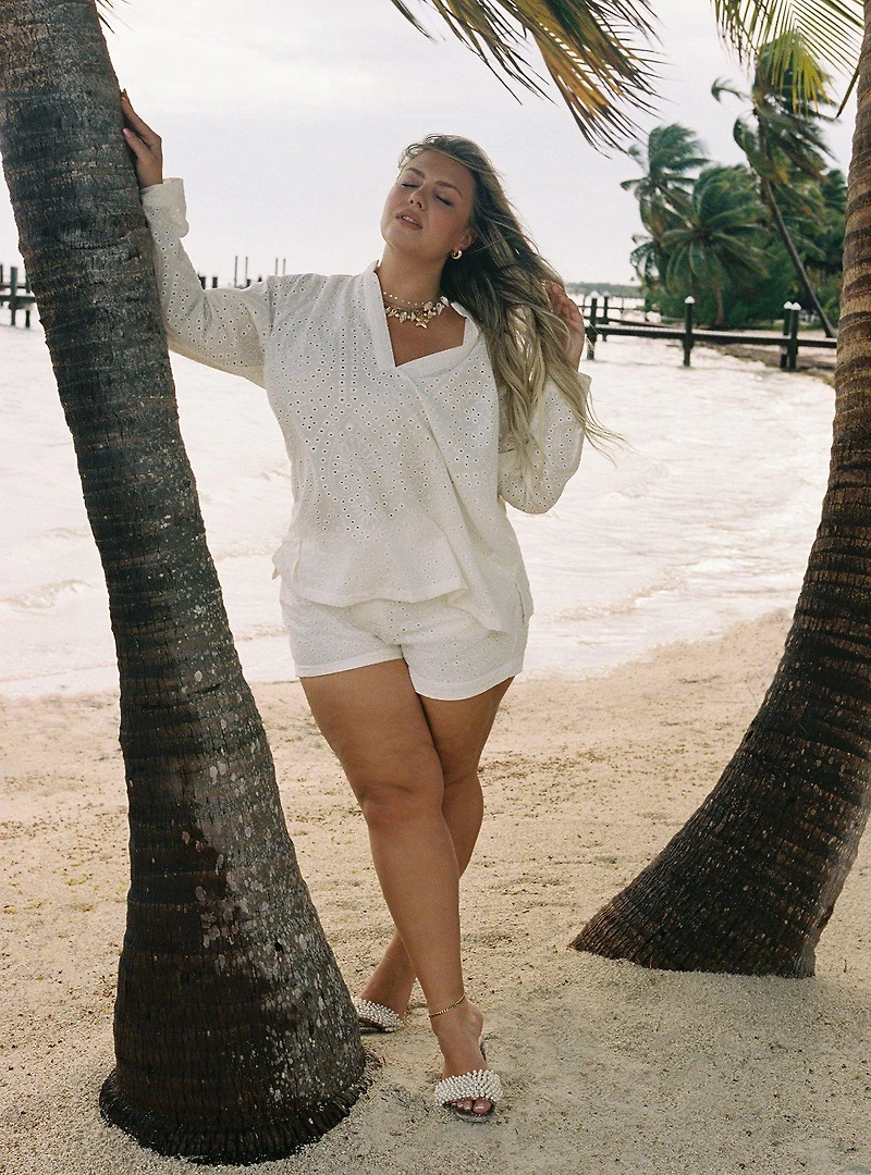 Belle Isle High-Rise Eyelet Short