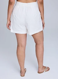 Belle Isle High-Rise Eyelet Short
