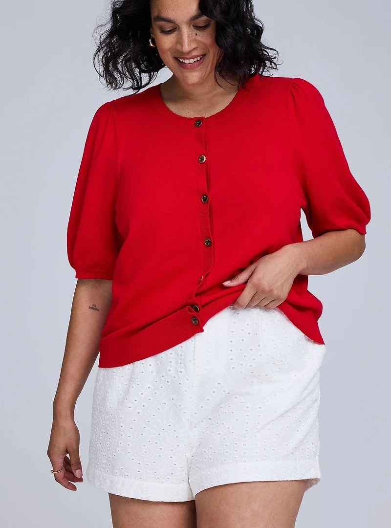 Belle Isle High-Rise Eyelet Short