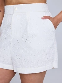 Belle Isle High-Rise Eyelet Short