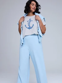 Belle Isle Pull-On High-Rise Pant