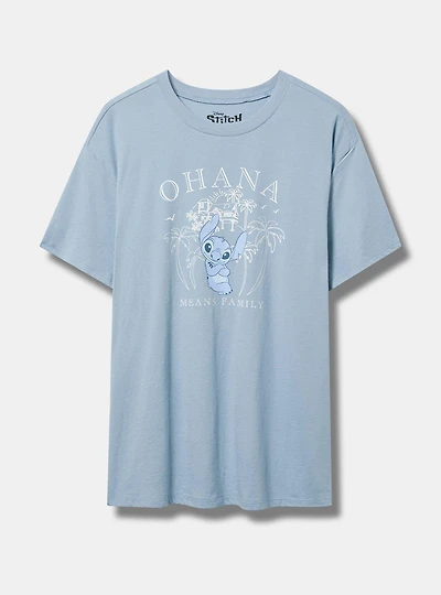Lilo and Stitch Ohana Relaxed Cotton Crew Tee