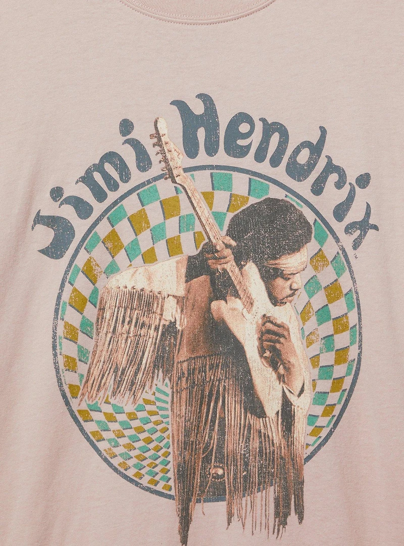 Jimi Hendrix Relaxed Cotton Crew Tee
