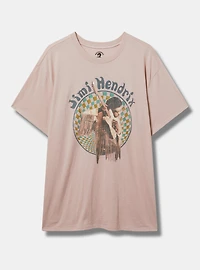 Jimi Hendrix Relaxed Cotton Crew Tee