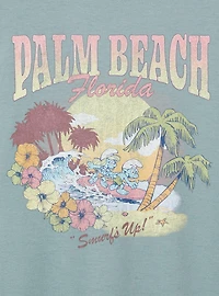 The Smurfs Palm Beach Classic Cotton Crew Tee