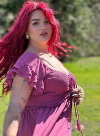 Festi Lace-Up Mini Dress