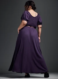 Nightfall Side Slit Maxi Skirt