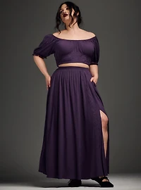 Nightfall Side Slit Maxi Skirt