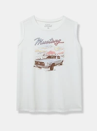 Ford Mustang Cotton Roll Sleeve Tank