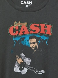 Johnny Cash Relaxed Cotton Crew Tee
