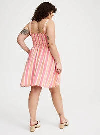 Smocked Tube Mini Dress
